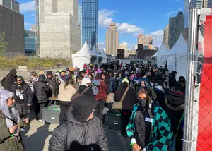 COVID wristband distribution  was moved off-site which eased congestion and delays at the convention center.
