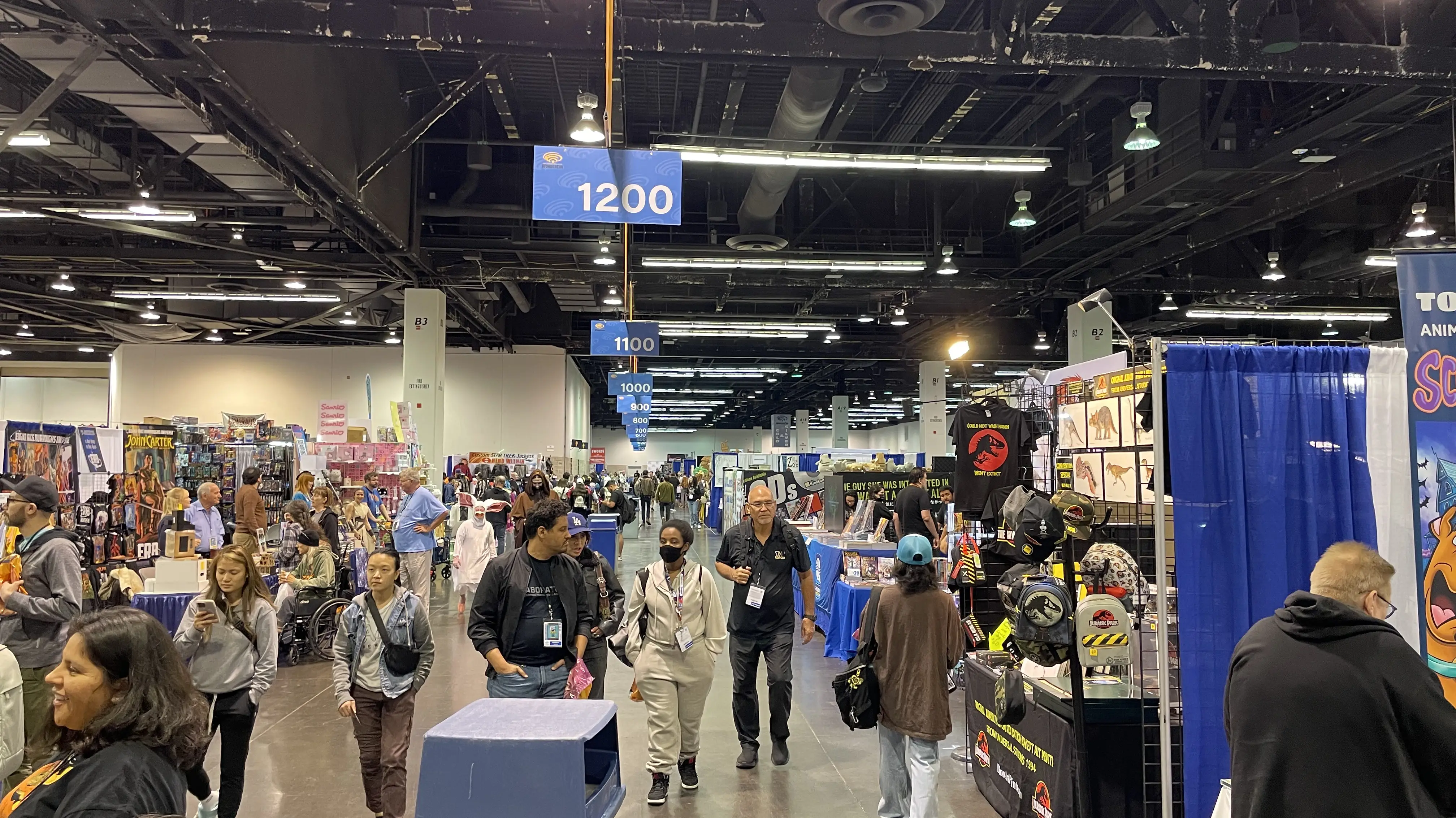 The vendor hall makes up most of the space at WonderCon.