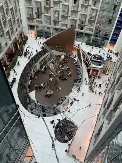 The Marriott Marquis lobby.