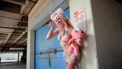 @puk3d011.cos Super Sonico Gloomy Bear
