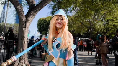 @daniella.claire.cosplay Dark Magician Girl from Yu-Gi-Oh!