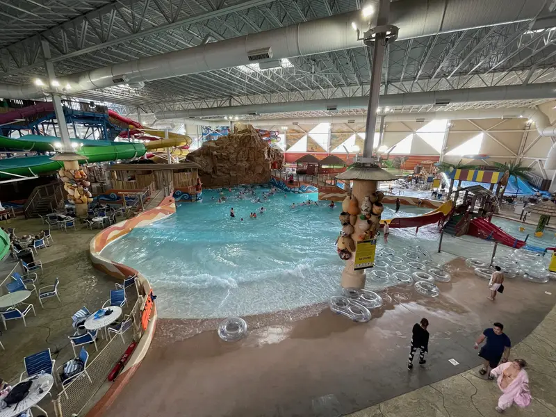 The wave pool at the Wisconsin Dells Kalahari resort.