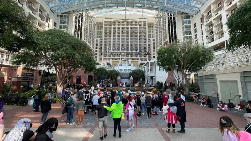 A view of the Gaylord National atrium, home of Katsucon.