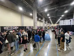 Guest booths lined the walls around the vendor hall.