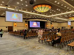 The main events room was large but rather boring looking.