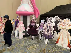 A different photo area had these large cardboard cutouts.