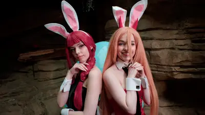 @liabeecosplay Bunny Power &amp; Makima from Chainsaw Man 