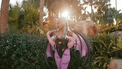 @luxsteezcosplay Morrigan from Darkstalkers