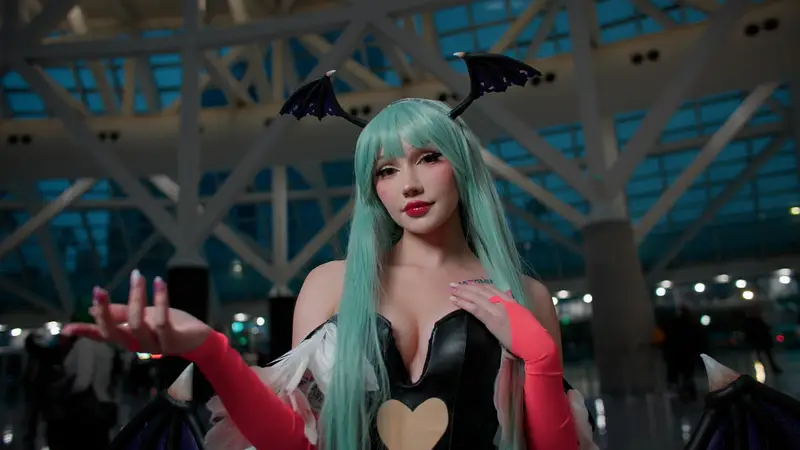 @lena_kitsune Morrigan from Darkstalkers
