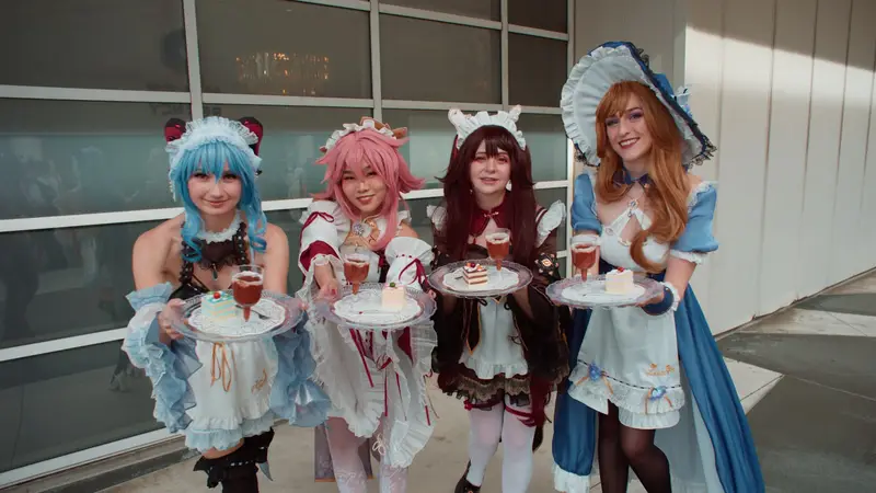 Genshin Impact Maids
@_queenbean_ Ganyu
@skymuzai Miko
@chickenpineapple Hutao
@frost_kings Lisa