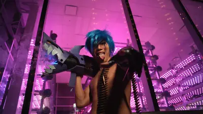 The Hycube at night, featuring @dazed_senpai as Jinx