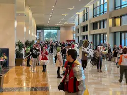 The convention center main entrance lobby.
