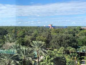 You can barely see Epcot in this view from the Orlando World Center Marriot hotel.
