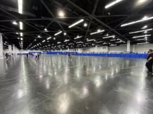 The spacious registration hall.