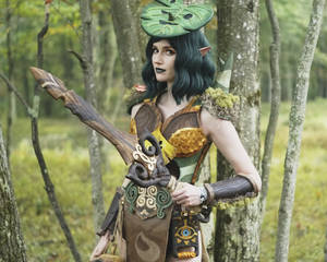 @natly_cosplay is a Korok from Zelda