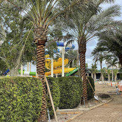 A glimpse of the new waterpark under construction.