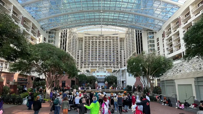 A view of the Gaylord National atrium, home of Katsucon.