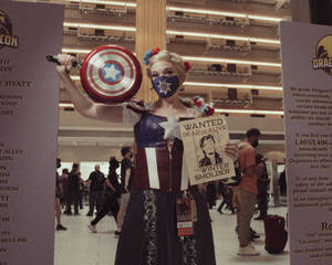 <a href="https://www.instagram.com/cosmiccrit" target="_blank">@cosmiccrit</a> is a Captain America/Rapunzel mash-up