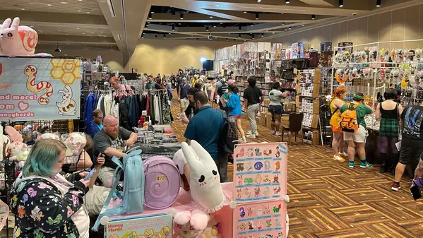 The vendor hall at Colossalcon East.