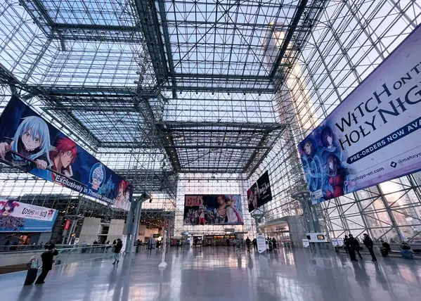 The Javits Center features an impressive glass atrium called the Crystal Palace.