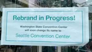 The Washington State Convention Center is undergoing a rebranding.
