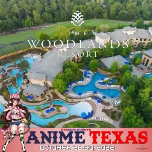 The Woodlands Resort is home to Anime Texas and features a lazy river.