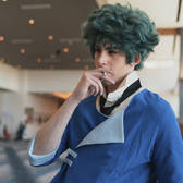 <a href="https://www.instagram.com/trash_can_cosplay" target="_blank">@trash_can_cosplay</a> is Spike Spiegel from Cowboy Bebop