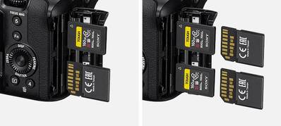 dual CFexpress Type A/SDXC Card Slots