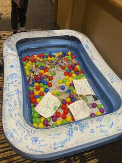 This ball pit was someone's idea of a joke at Colossalcon East, but this is basically what Dashcon presented to its attendees.