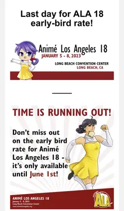 Anime Los Angeles’ social media posts have consistent theming and graphics.
